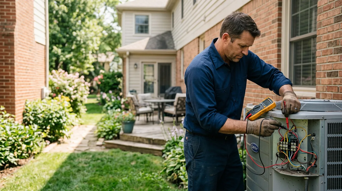 HVAC technician working near Gordon, WV